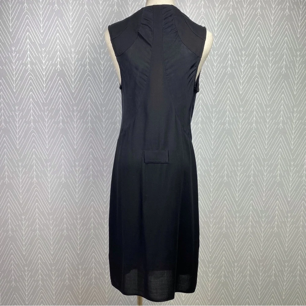HELMUT LANG Cowl Neck Black Dress - Picture 5 of 9